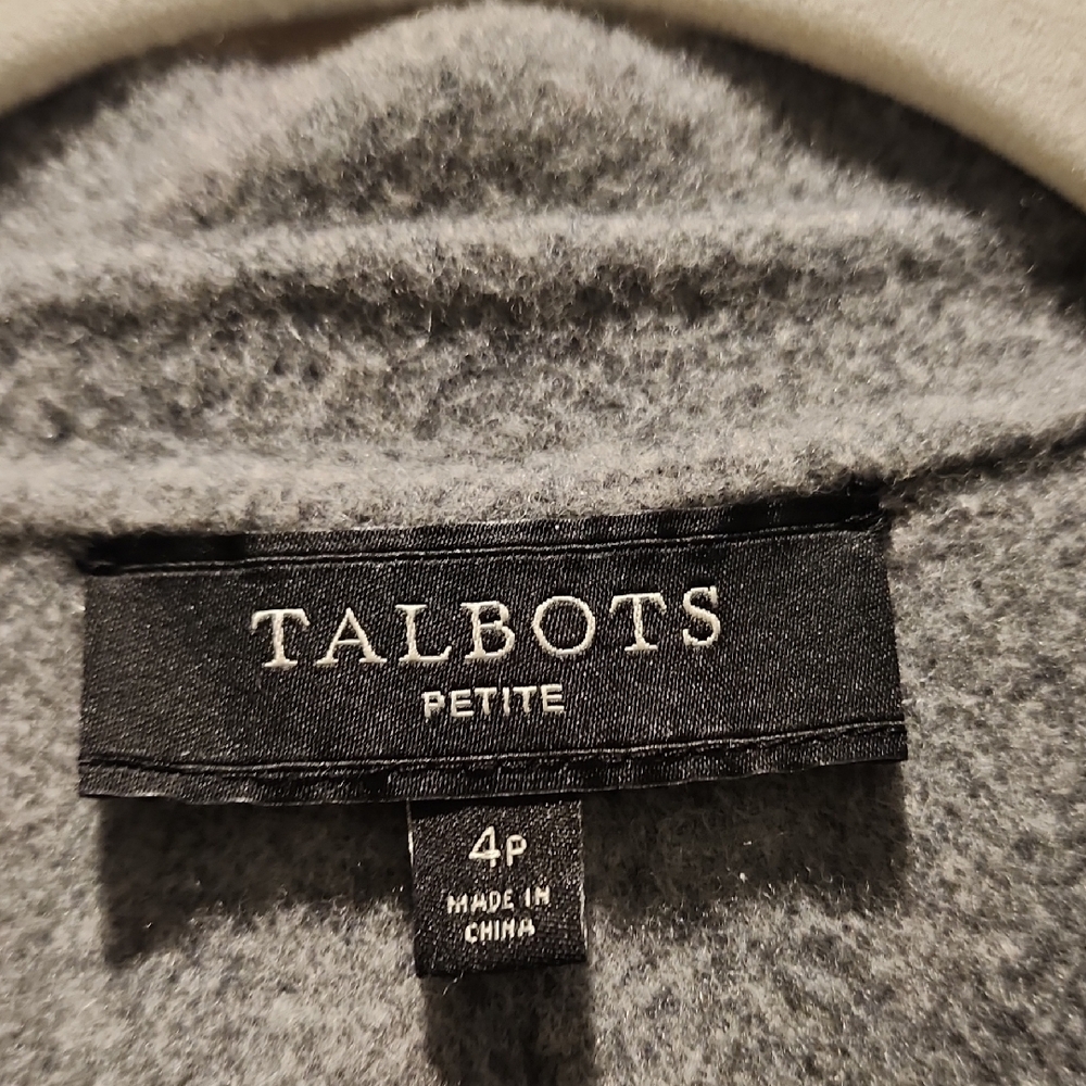 Talbots Two-Tone Blazer in Black and Gray - Picture 2 of 3